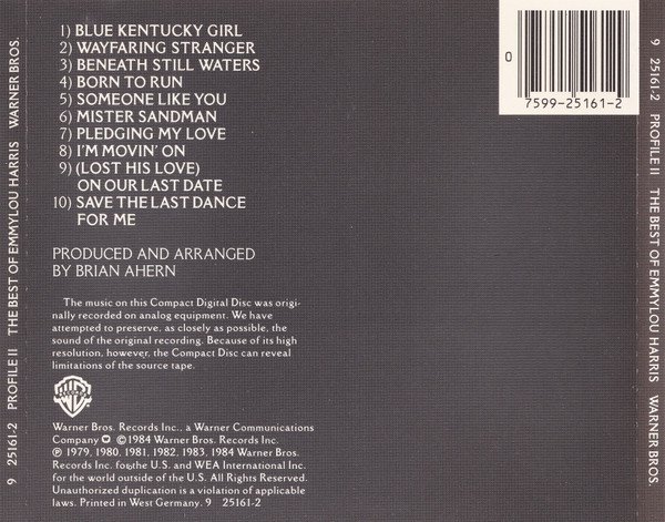 Profile II: The Best Of Emmylou Harris
