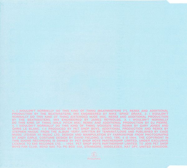 I Wouldn't Normally Do This Kind Of Thing (Remixes 2)