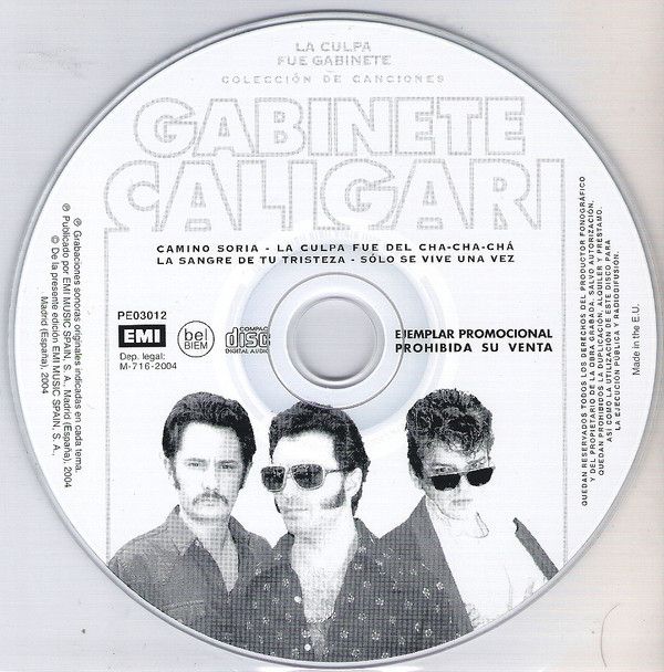 8ddb23aad79807d2afaa66f3b624371ba1cee334_0_0.jpeg La Culpa Fue De Gabinete -Colección De Canciones