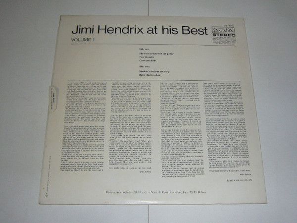 Jimi Hendrix At His Best (Volume 1)