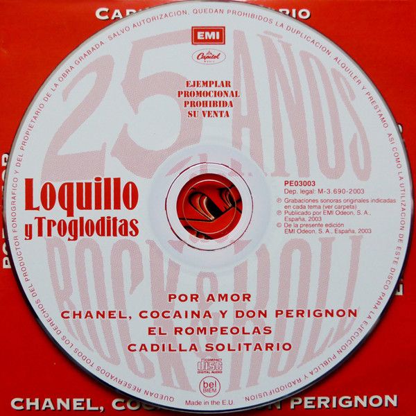 Por Amor / Chanel, Cocaina Y Don Perignon / El Rompeolas / Cadillac Solitario