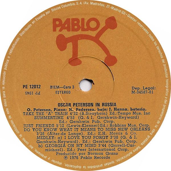 Oscar Peterson In Russia
