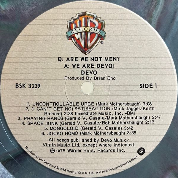 Q: Are We Not Men? A: We Are Devo!