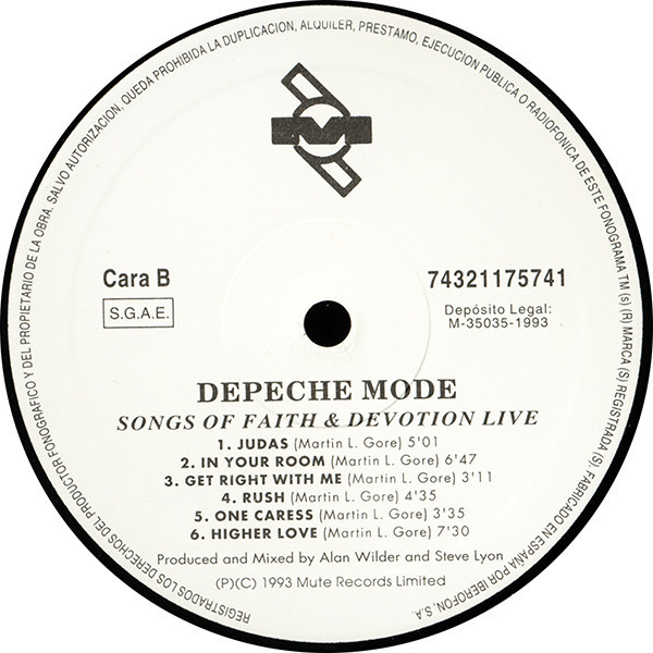 Songs Of Faith And Devotion Live