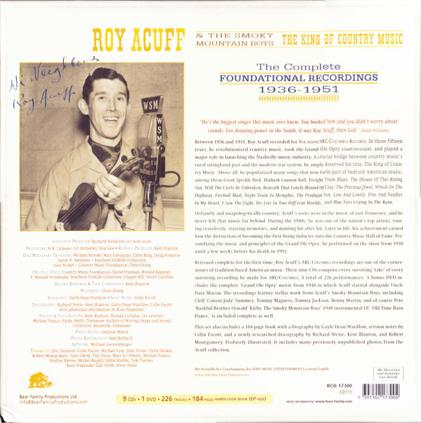 The King Of Country Music (The Complete Foundational Recordings 1936-1951)