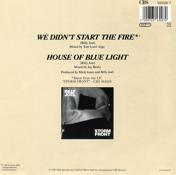 We Didn't Start The Fire